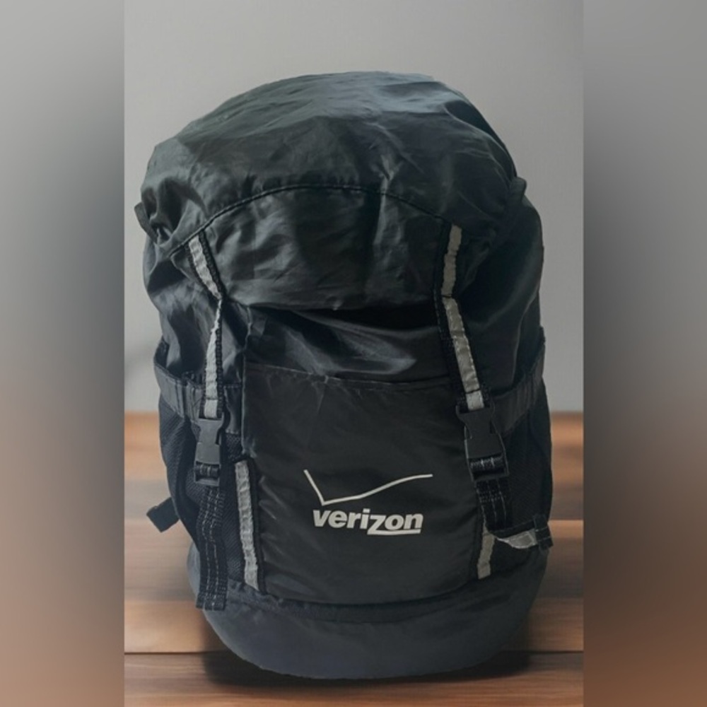 Verizon Brand Camping Water Resistant Backpack W/Drawstring & cooler